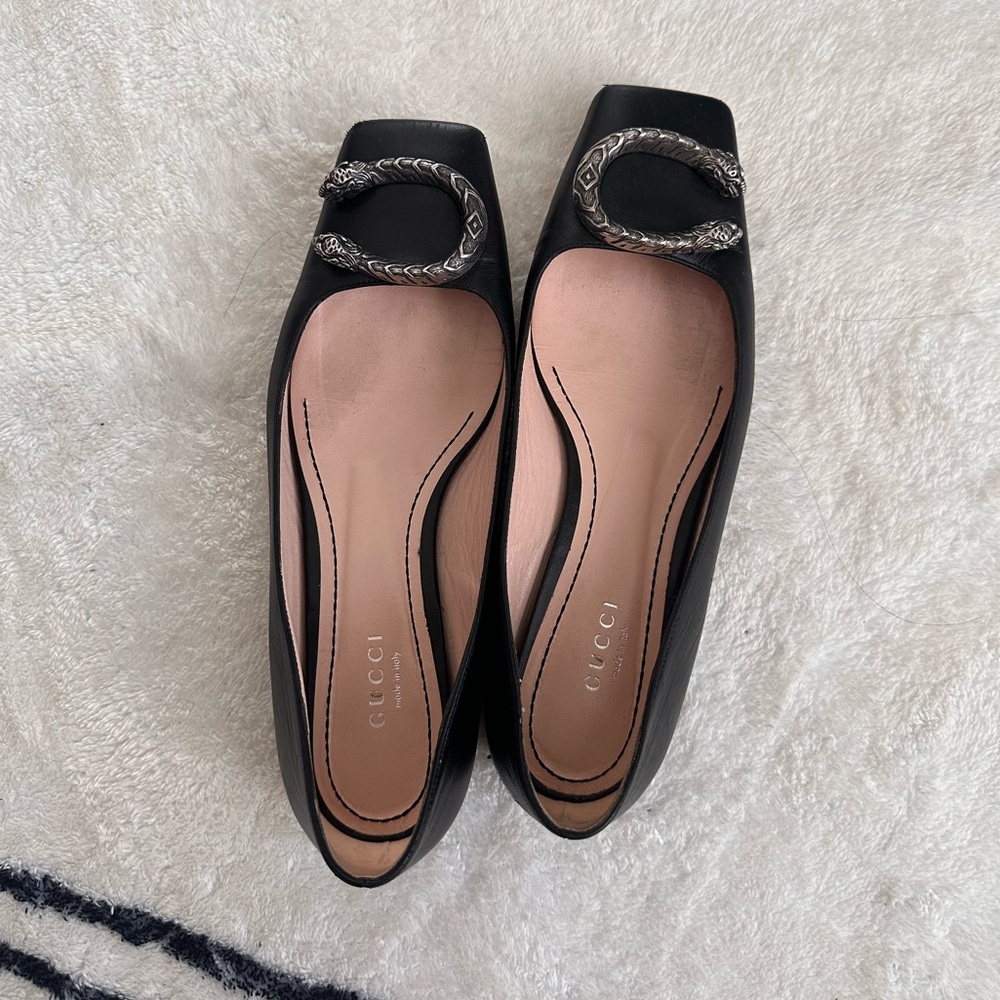 GUCCI | Black ballerina flats Dionysus